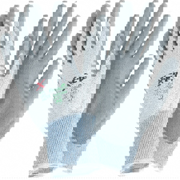 Cut-Resistant Gloves: Size M, ANSI Cut A2, Polyester (Shell)